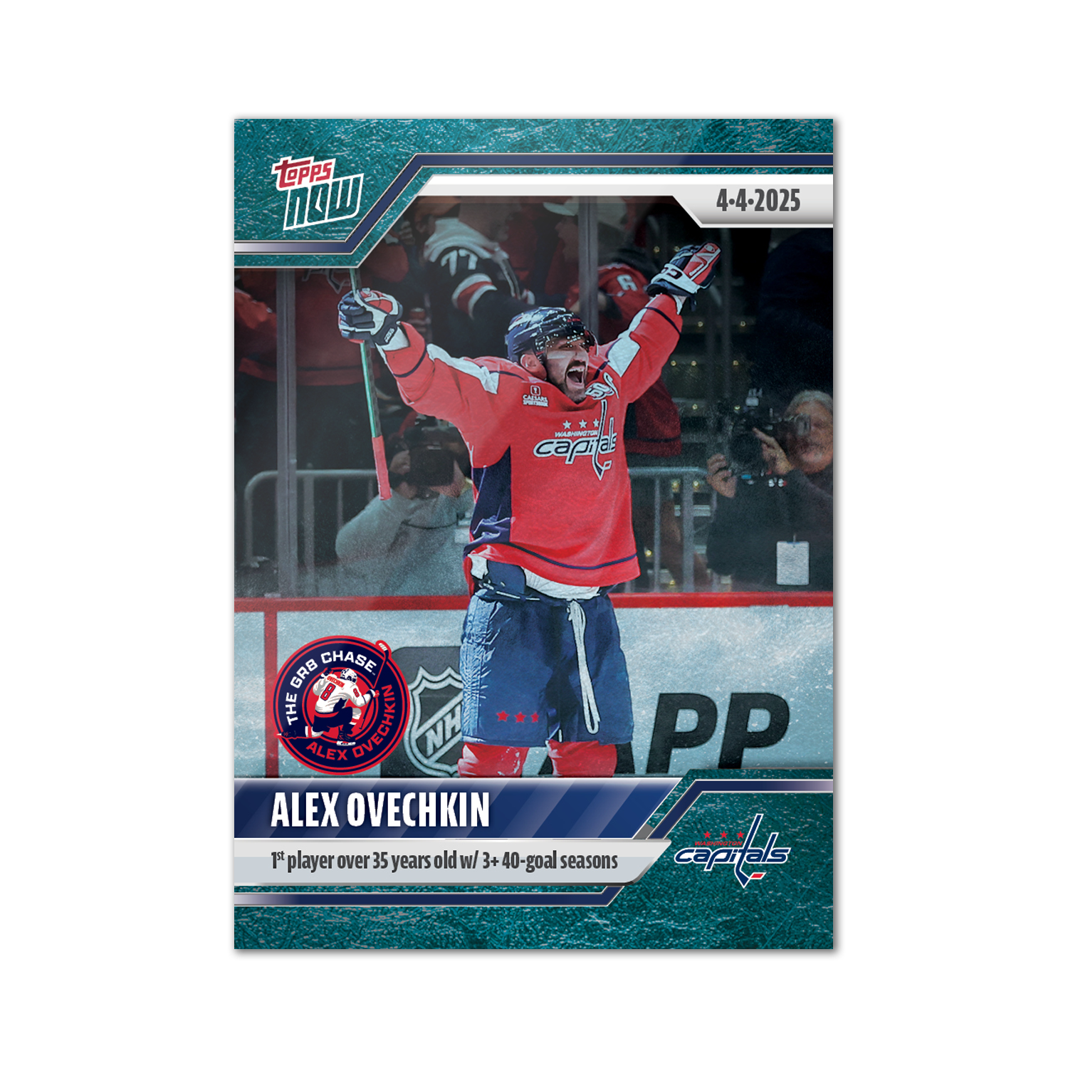 Alex Ovechkin - 2024-25 NHL Topps NOW - Sticker # 151 Pack - PR: 970 - Image 3