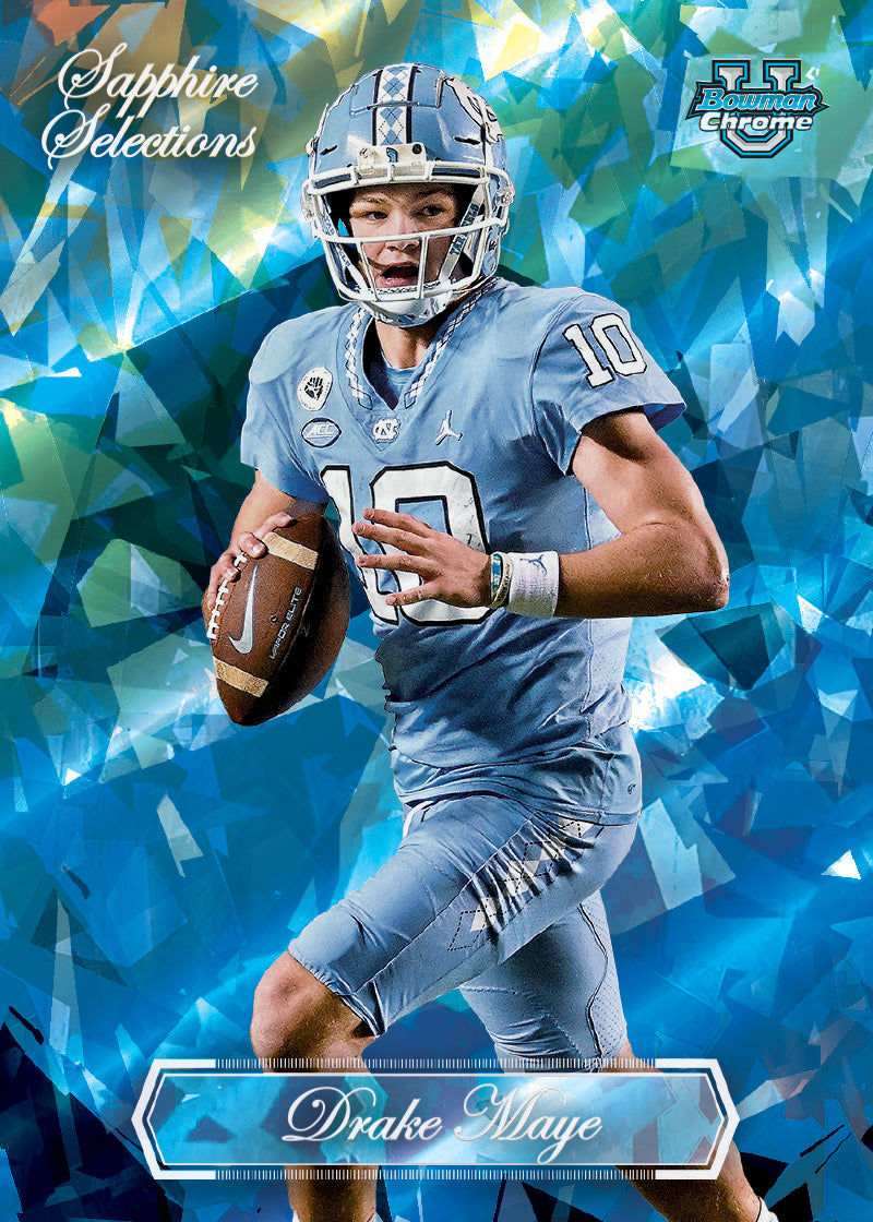 2023 Bowman University Chrome Football Sapphire Edition - Hobby Box - Sealed Case - Image 5