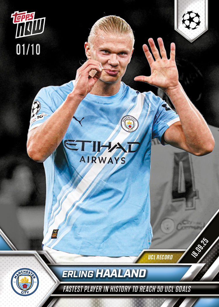 Erling Haaland - 2025-26 UCL Topps NOW - Card 20 - LOOK FOR AUTO - PR: 2266 - Image 5
