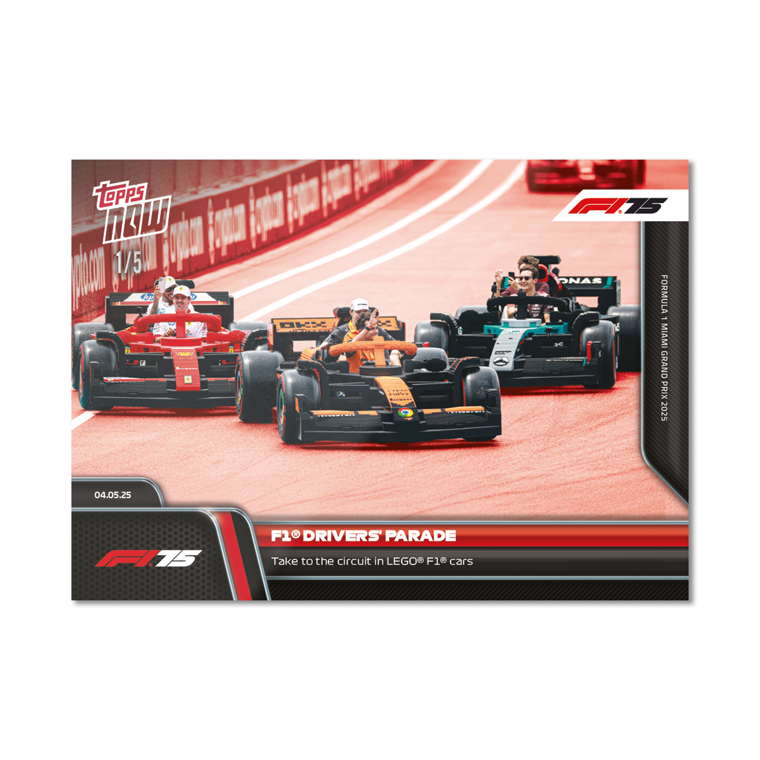 F1 Drivers' Parade - 2025 Formula 1 Topps NOW - Card 36 - PR: 2219 - Image 3