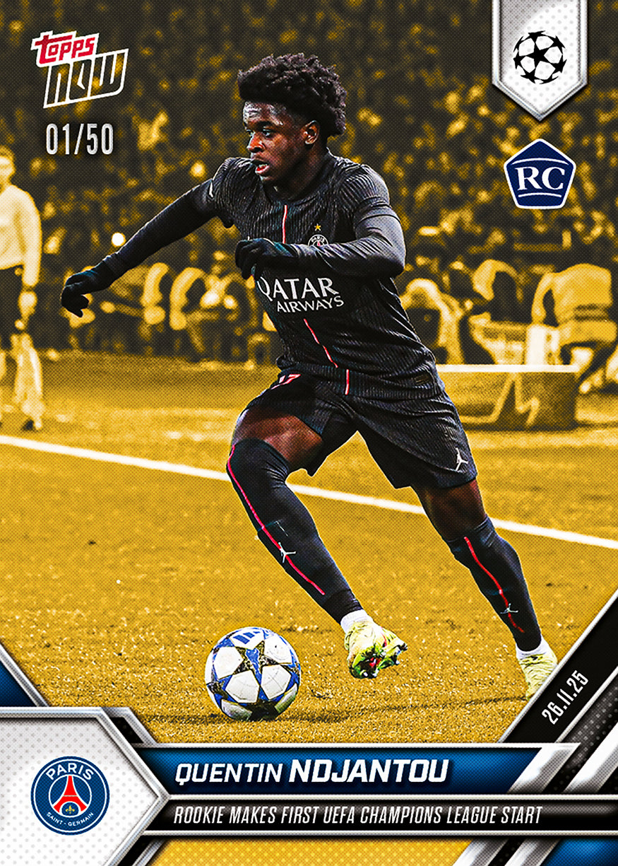 Quentin Ndjantou - 2025-26 UCL Topps NOW - Card 58 - PR: 489 - Image 6
