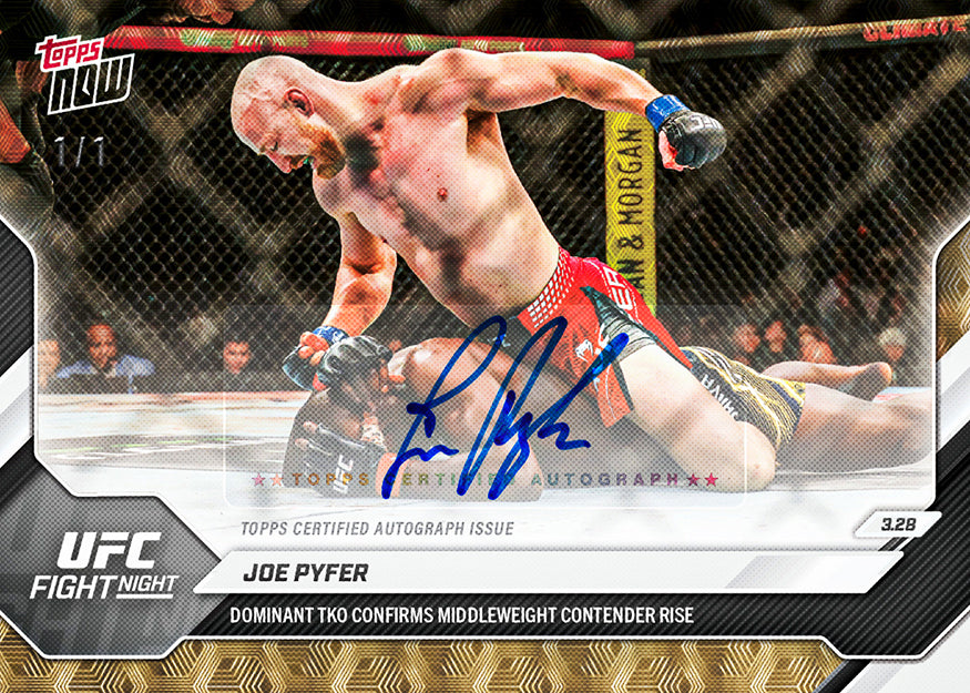 Joe Pyfer - 2026 UFC Topps NOW - Card 10 - PR: 704 - Image 2