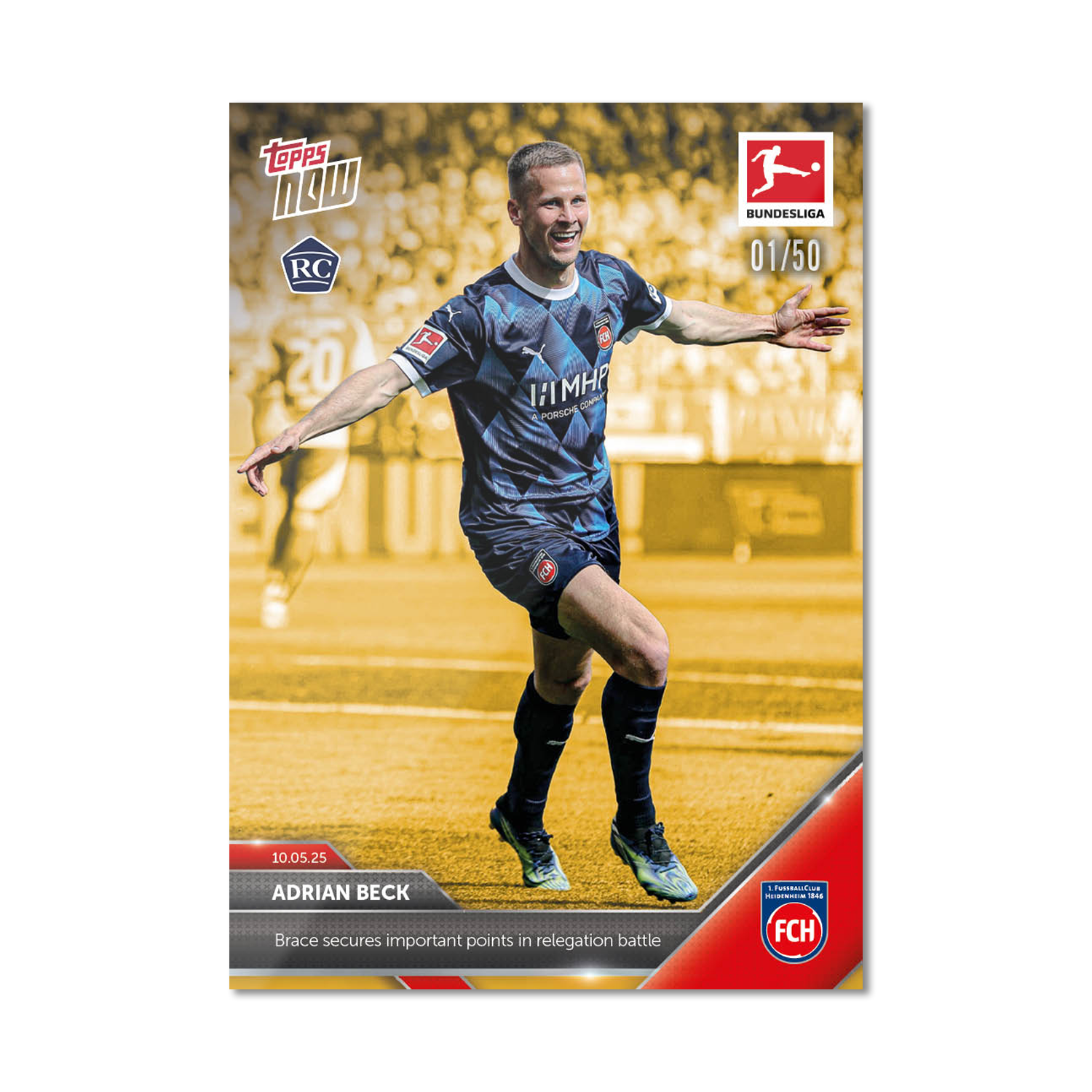 Adrian Beck - 2024-25 Bundesliga Topps NOW - Card 183 - PR: 68 - Image 6