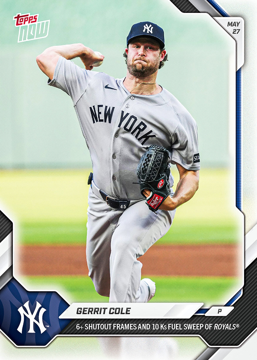 Gerrit Cole - 2026 MLB Topps NOW - Card 255 - PR: 658