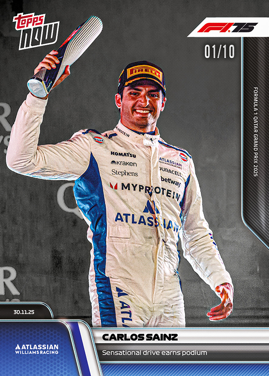 Carlos Sainz - 2025 Formula 1 Topps NOW - Card 84 - PR: 1642 - Image 4