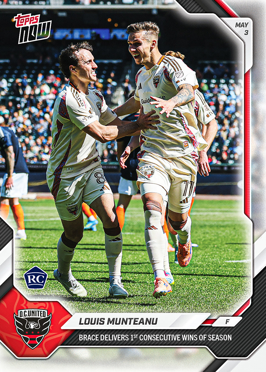 Louis Munteanu - 2026 MLS Topps NOW - Card 38 - PR: 491