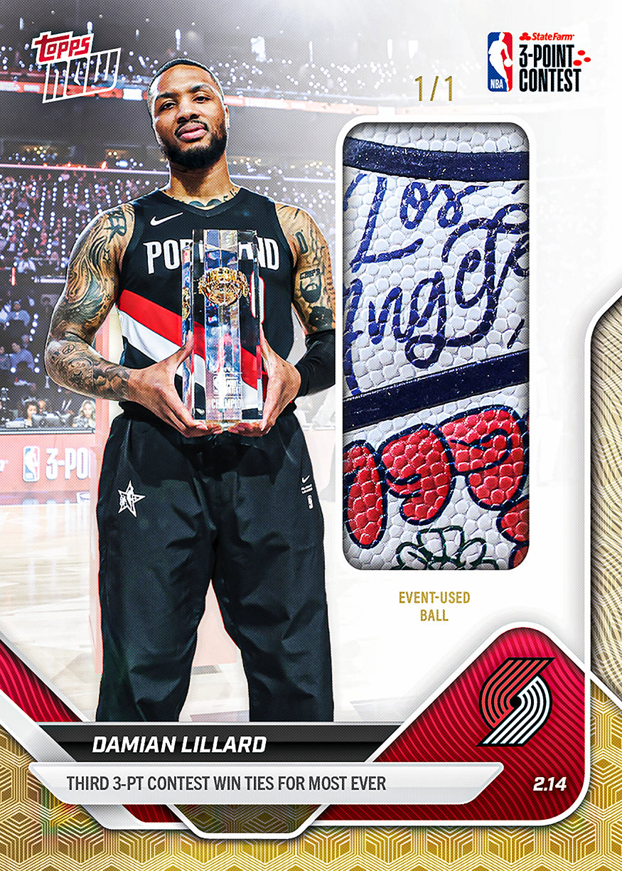Damian Lillard - 2025-26 NBA Topps NOW - Card 175 - PR: 2205 - Image 2