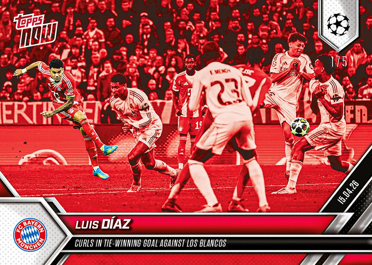 Luis Díaz - 2025-26 UCL Topps NOW - Card 123 - PR: 824 - Image 3