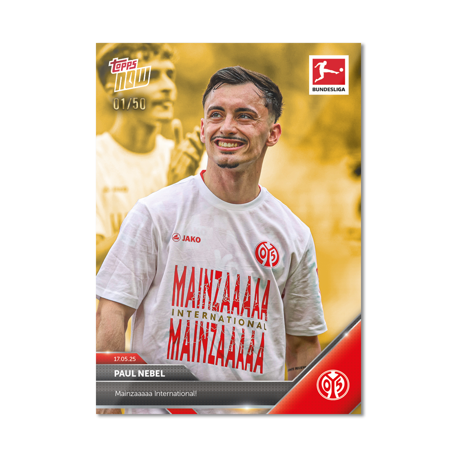 Paul Nebel - 2024-25 Bundesliga Topps NOW - Card 191 - PR: 112 - Image 6