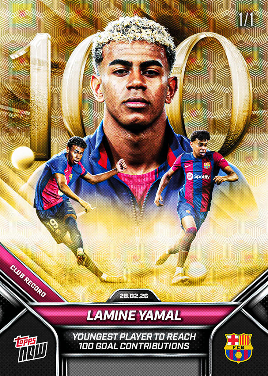 Lamine Yamal - 2026 FC Barcelona Topps NOW - Card 5 - PR: 28,970 - Image 3