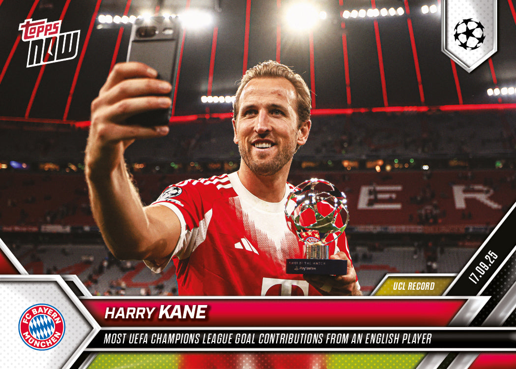 Harry Kane - 2025-26 UCL Topps NOW - Card 17 - PR: 492 - Image 2