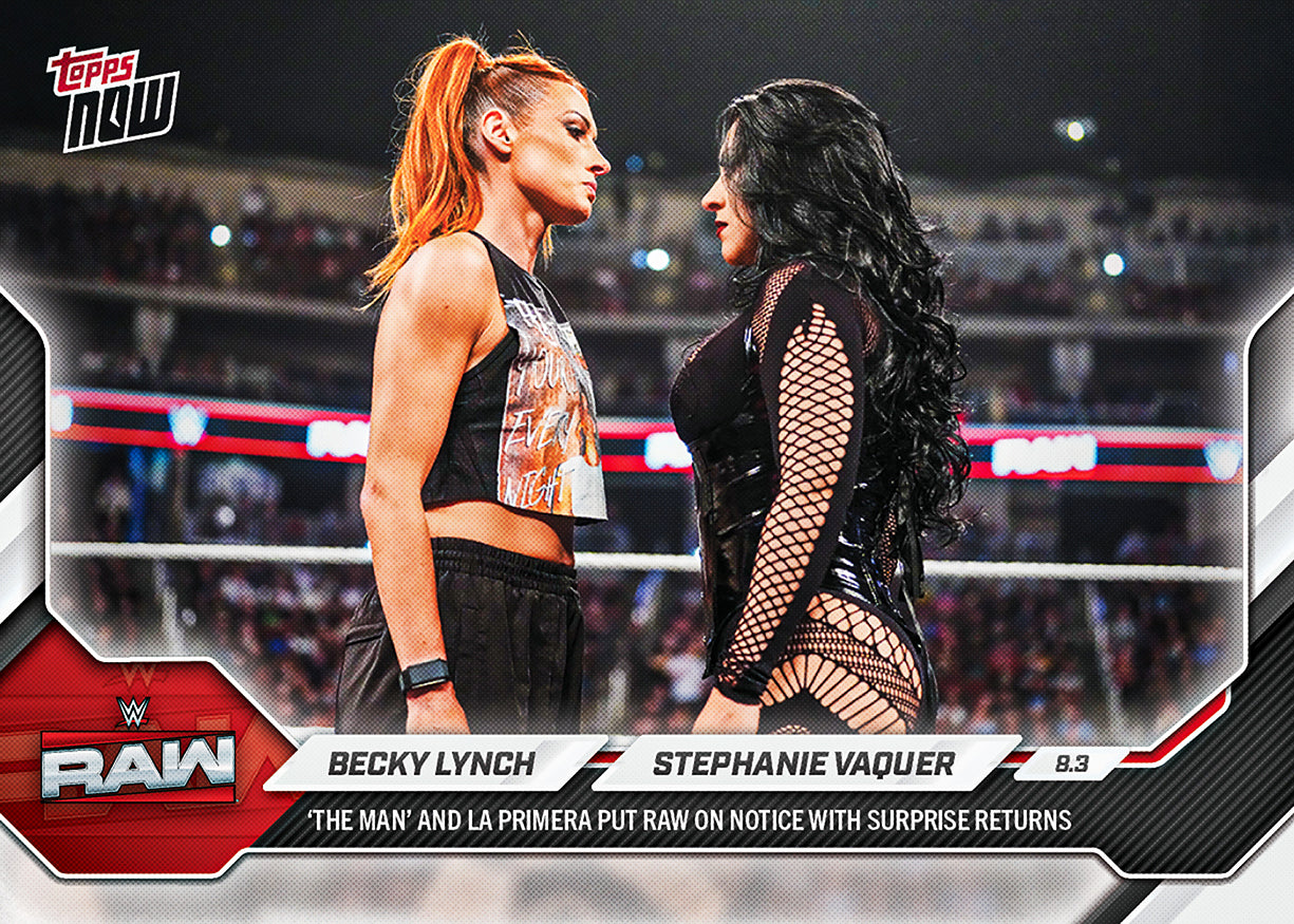 Becky Lynch/Stephanie Vaquer - 2026 WWE Topps NOW - Card 86 - PR: 1234