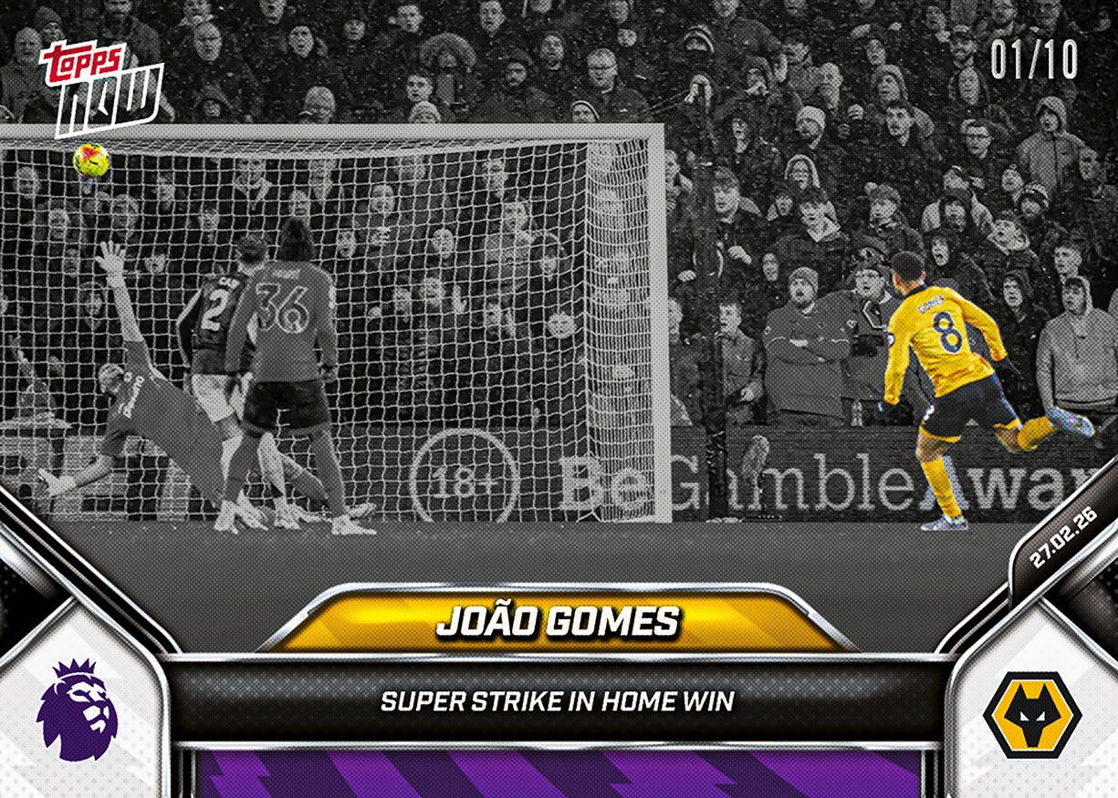 João Gomes - 2025-26 Premier League Topps NOW - Card 145 - PR: 246 - Image 4