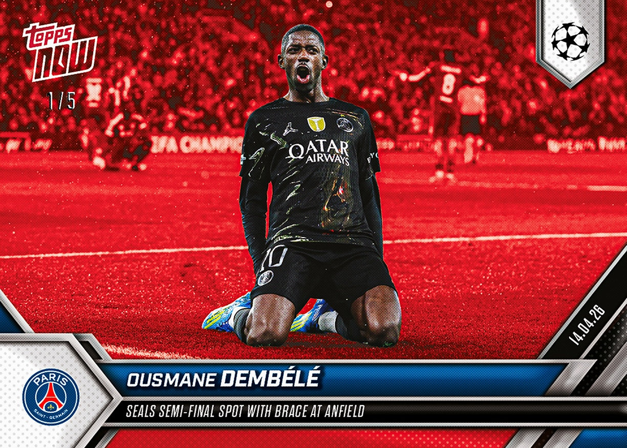 Ousmane Dembélé - 2025-26 UCL Topps NOW - Card 121 - PR: 538 - Image 3