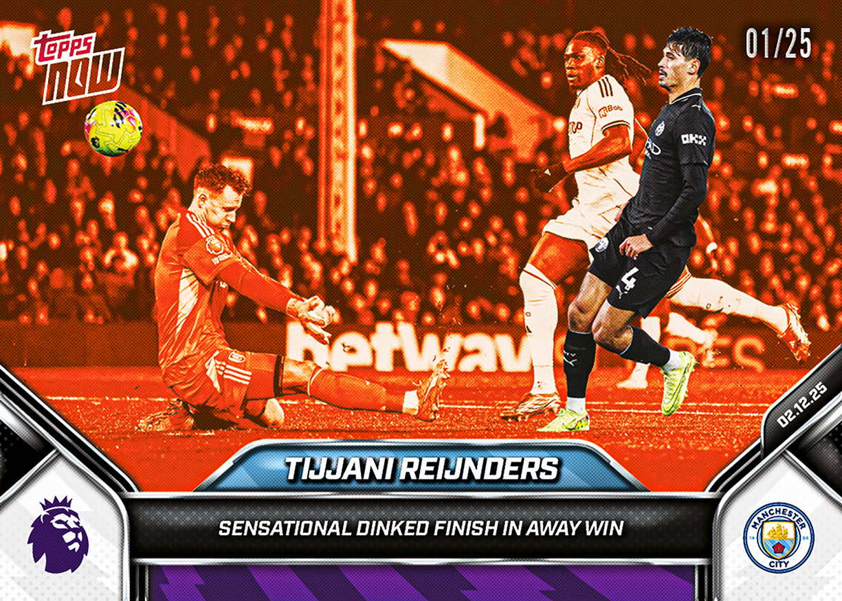 Tijjani Reijnders - 2025-26 Premier League Topps NOW - Card 70 - PR: 184 - Image 5