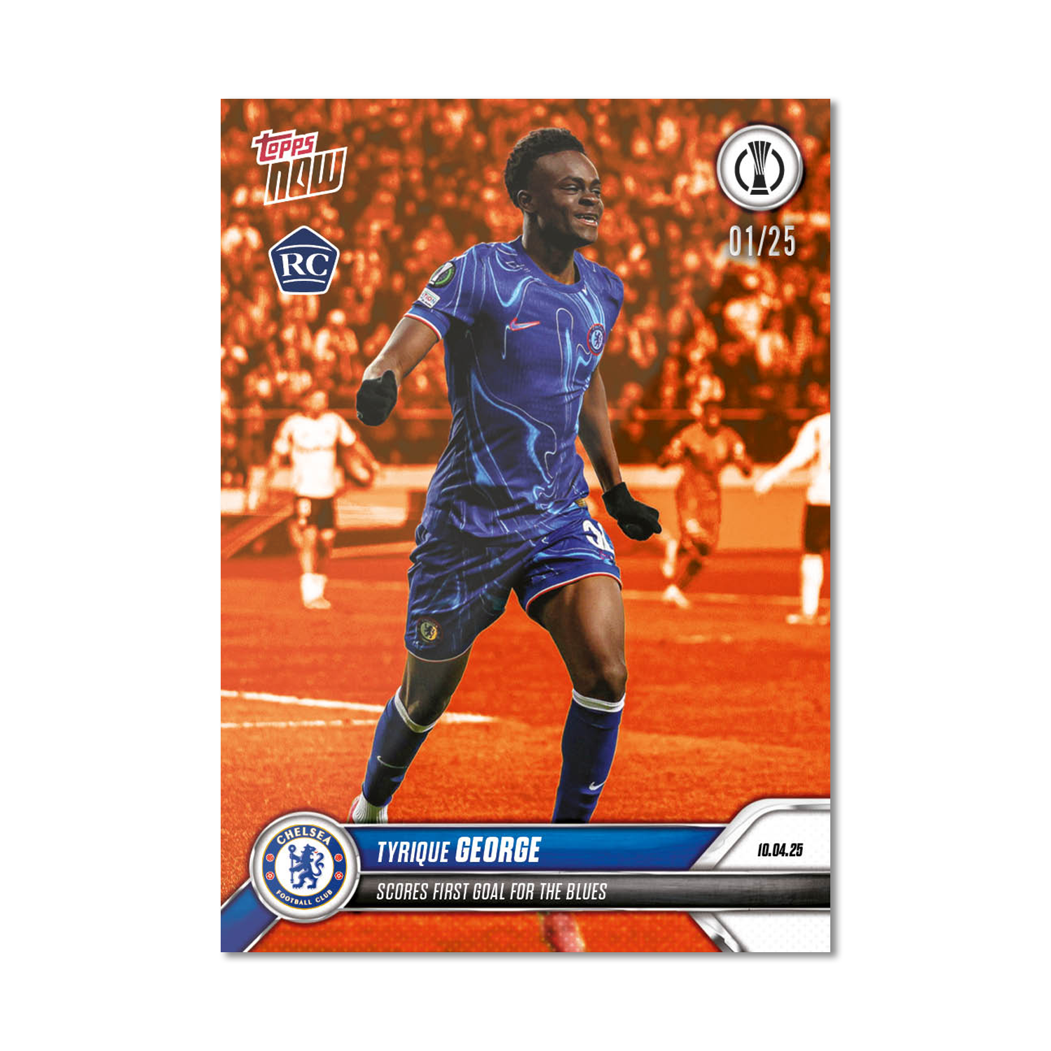 Tyrique George - 2024-25 UECL Topps NOW - Card 8 - PR: 611 - Image 5