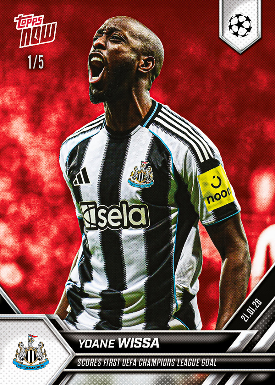 Yoane Wissa - 2025-26 UCL Topps NOW - Card 77 - PR: 211 - Image 3