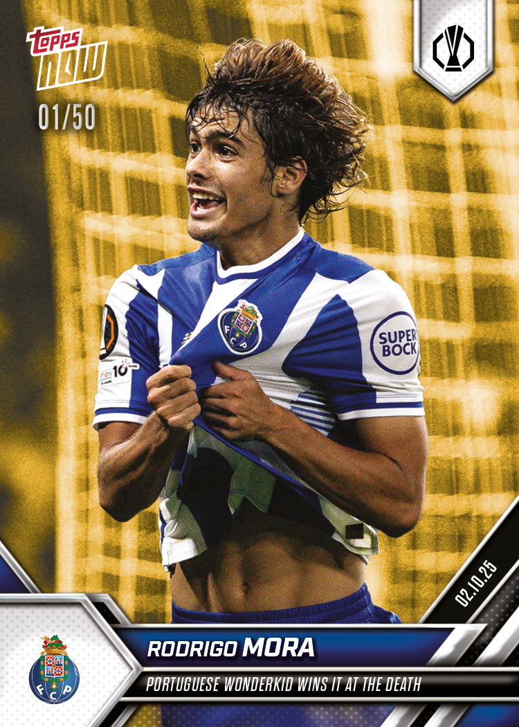 Rodrigo Mora - 2025-26 UEL Topps NOW - Card 4 - PR: 709 - Image 6