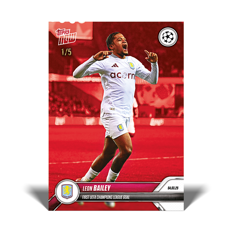 Leon Bailey - 2024-25 UCL Topps NOW Card 111 - PR: 168 - Image 3