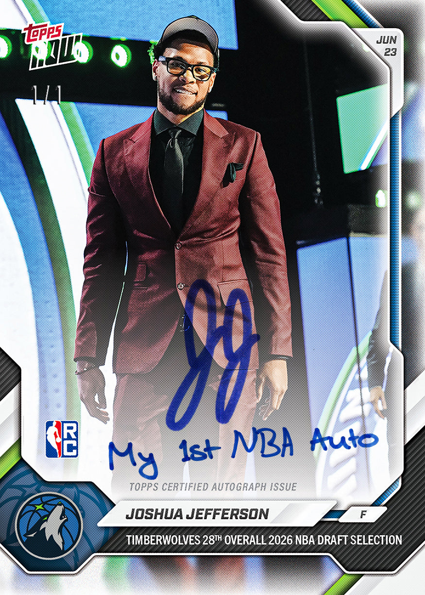 Joshua Jefferson - 2026-27 NBA Topps NOW - Card JJEF - PR: 352 - Image 2