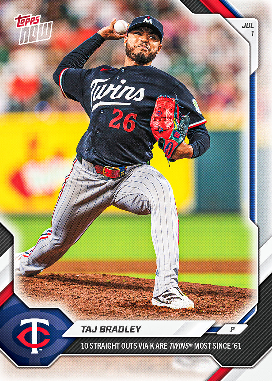 Taj Bradley - 2026 MLB Topps NOW - Card 405 - PR: 447