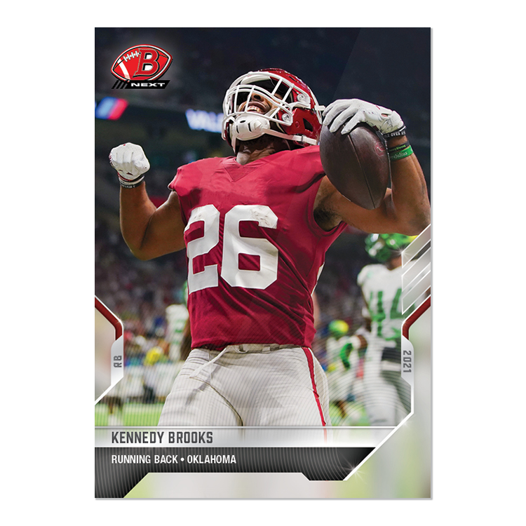 Kennedy Brooks - 2021 Bowman NEXT TOPPS NOW Football - Card #12 - PR: 417