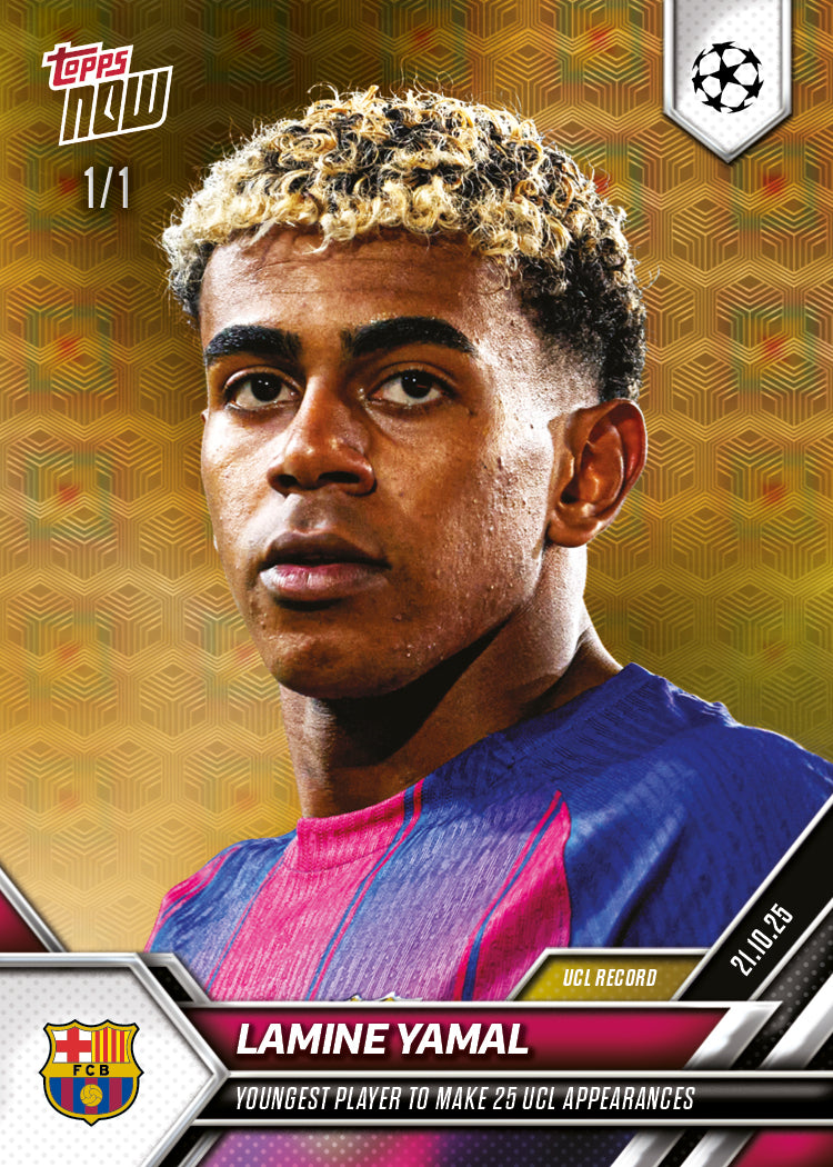 Lamine Yamal - 2025-26 UCL Topps NOW - Card 33 - PR: 5105 - Image 2