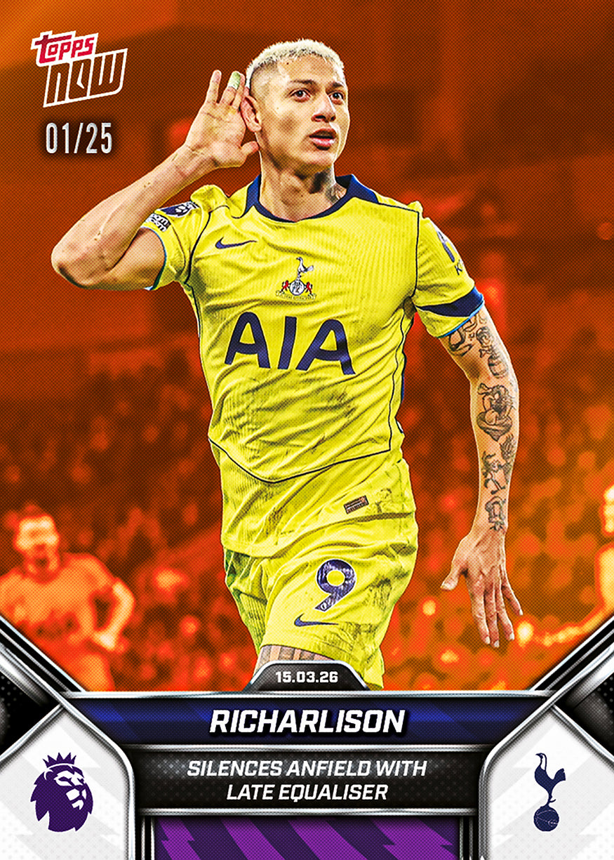 Richarlison - 2025-26 Premier League Topps NOW - Card 159 - PR:532 - Image 5