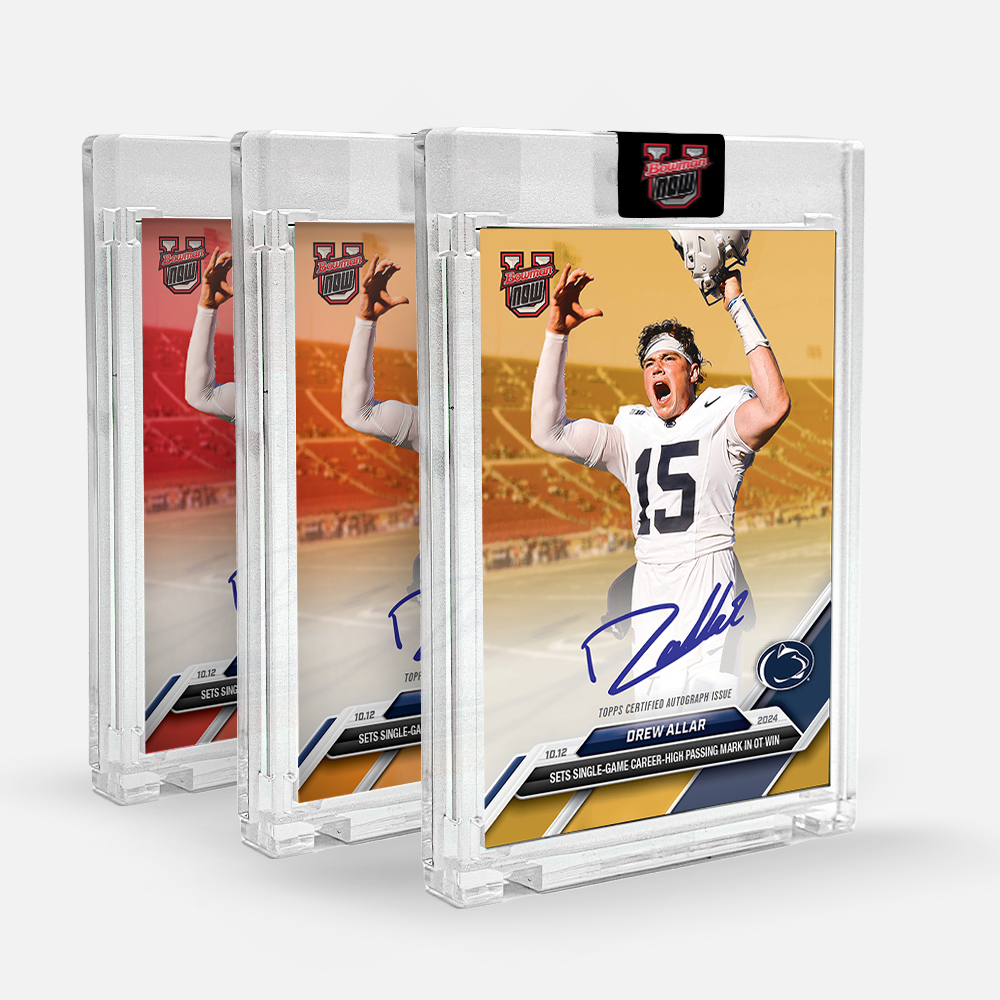 On-Card Autograph # to 99 or Lower - Drew Allar - 2024 Bowman U Now Card 28 - Image 2