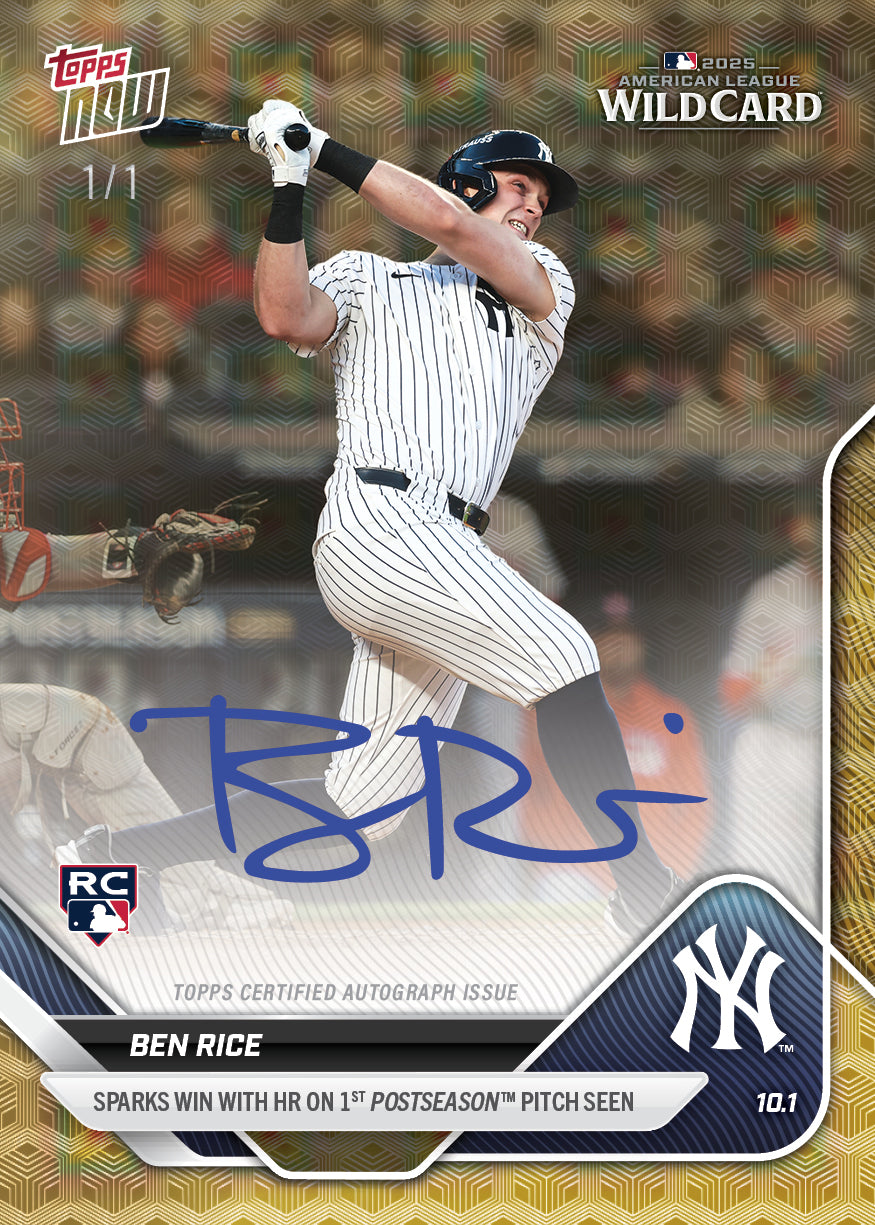 Ben Rice - 2025 MLB Topps NOW - Card 808 - PR: 3748 - Image 2