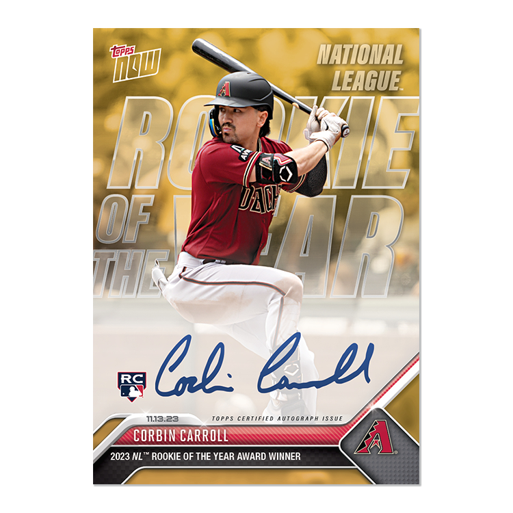 On-Card Autograph # to 99 or Lower - Corbin Carroll - 2023 MLB TOPPS NOW Card OS11 - Image 8