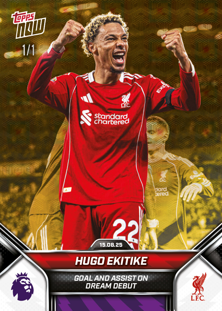 Hugo Ekitike - 2025-26 Premier League Topps NOW - Card 4 - PR: 1689 - Image 2