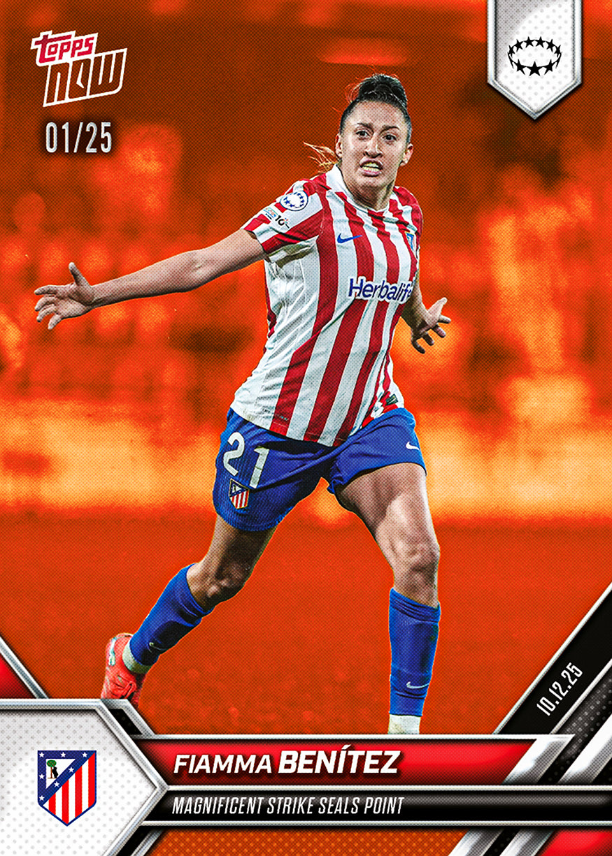 Fiamma Benítez - 2025-26 UWCL Topps NOW - Card 14 - PR: 96 - Image 5