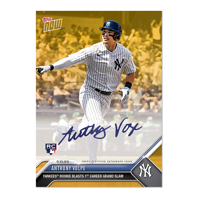 On-Card Autograph # to 99 or Lower - Anthony Volpe - 2023 MLB TOPPS NOW Card 264 - Image 9