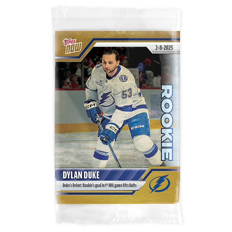 Dylan Duke - 2024-25 NHL Topps NOW - Sticker # 113 Pack - PR: 250 - Image 2