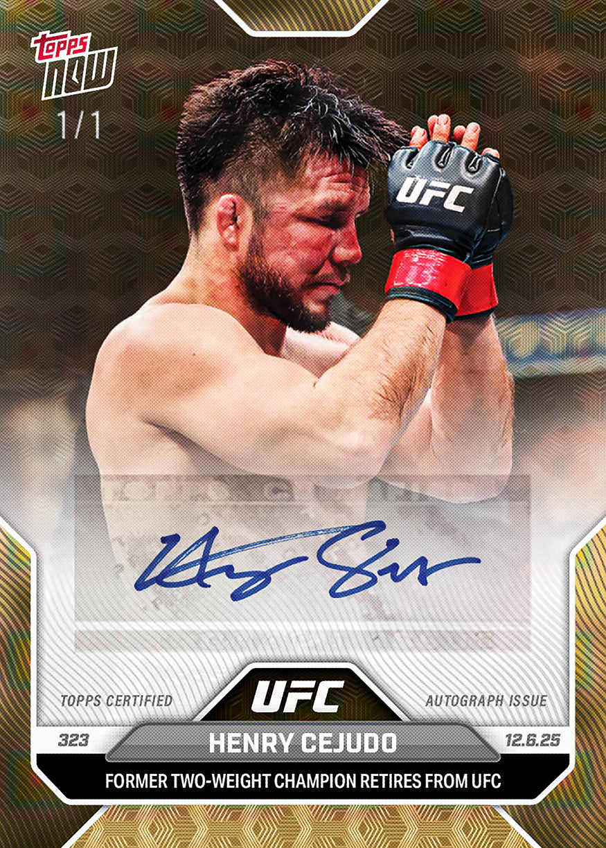 Henry Cejudo - 2025 UFC Topps NOW - Card 47 - PR: 494 - Image 2