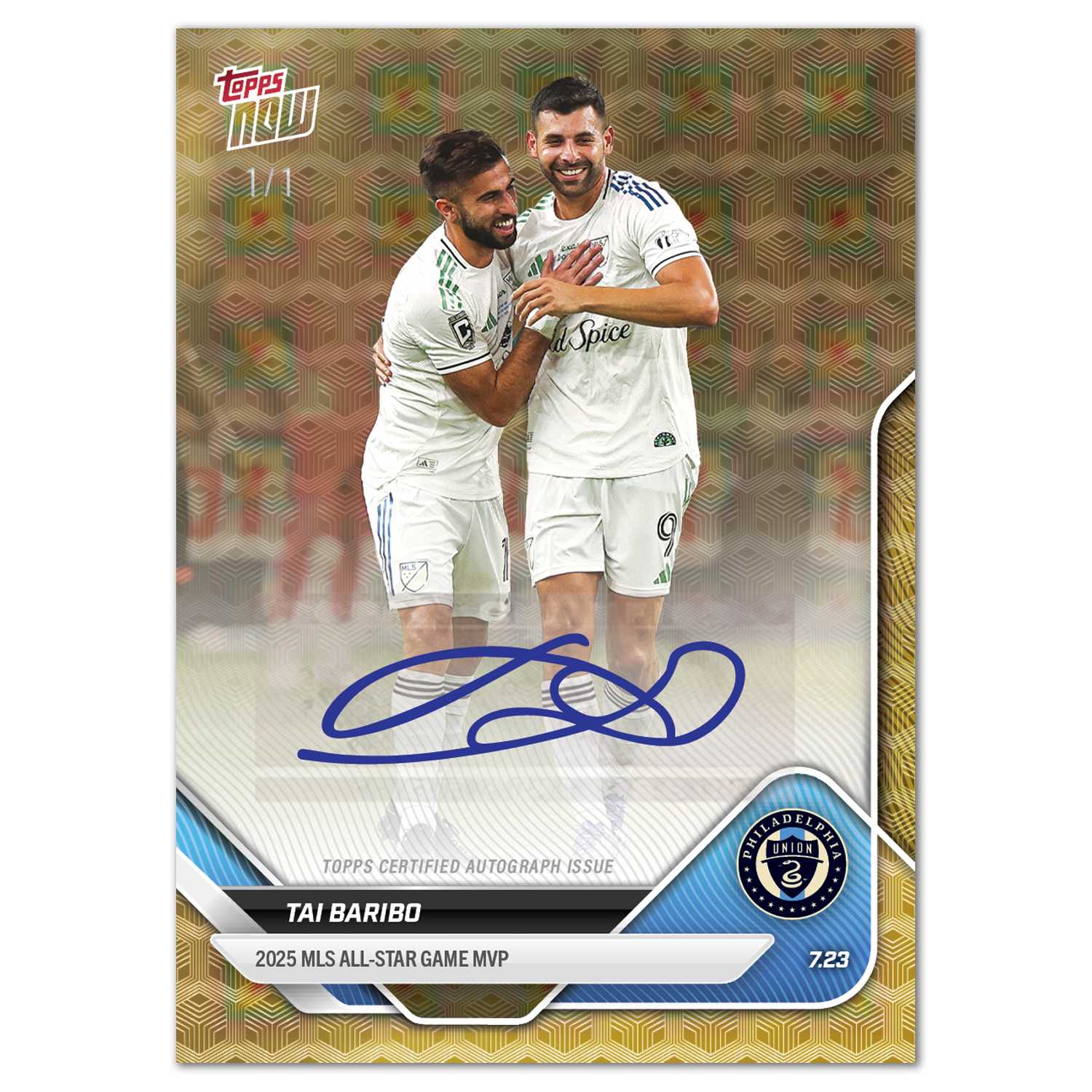 Tai Baribo - 2025 MLS Topps NOW - Card 69 - LOOK FOR AUTOS - PR: 409 - Image 2