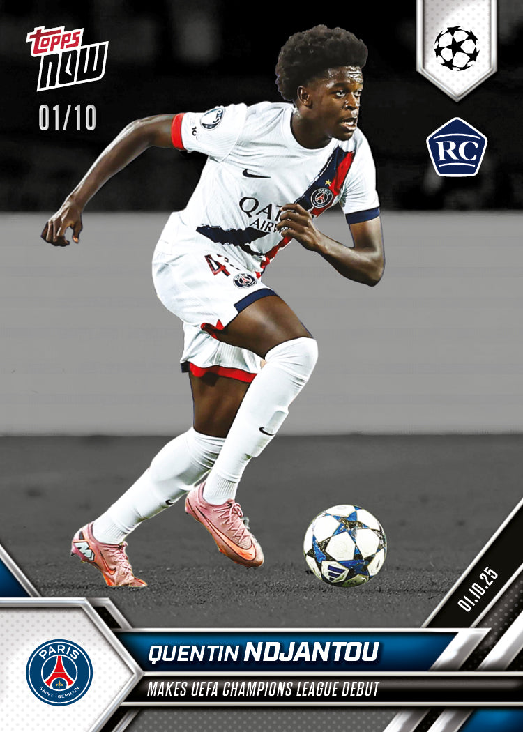 Quentin Ndjantou - 2025-26 UCL Topps NOW - Card 28 - PR: 471 - Image 4