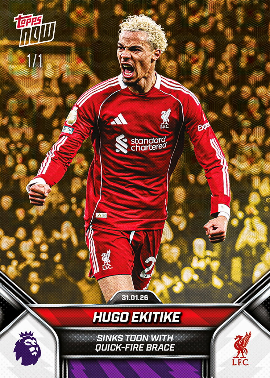 Hugo Ekitike - 2025-26 Premier League Topps NOW - Card 121 - PR: 906 - Image 2