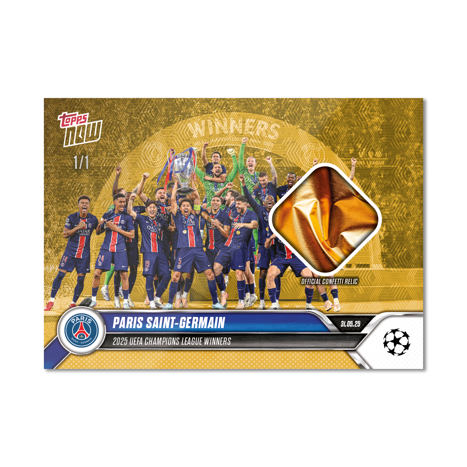 Paris Saint-Germain - 2024-25 UCL Topps NOW - Card 159 - LOOK FOR RELICS - PR: 2963 - Image 2