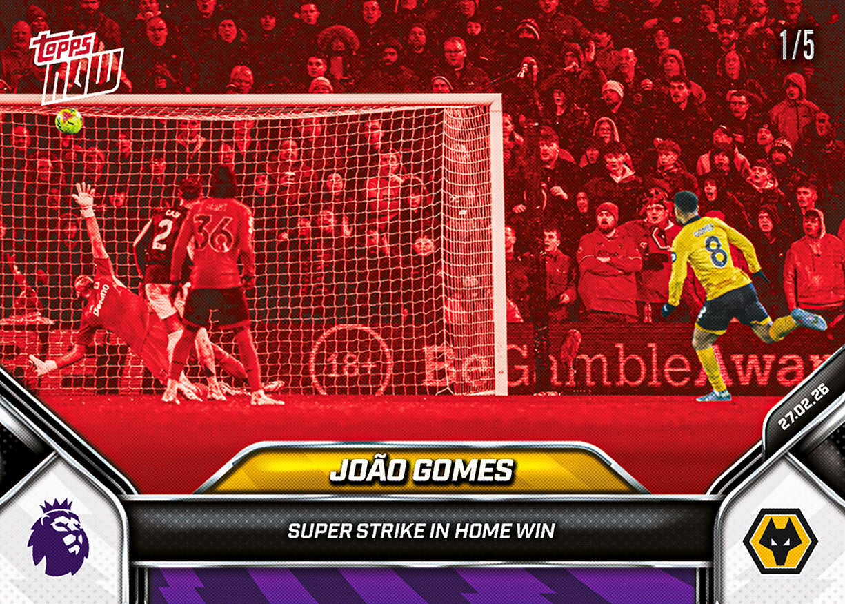 João Gomes - 2025-26 Premier League Topps NOW - Card 145 - PR: 246 - Image 3