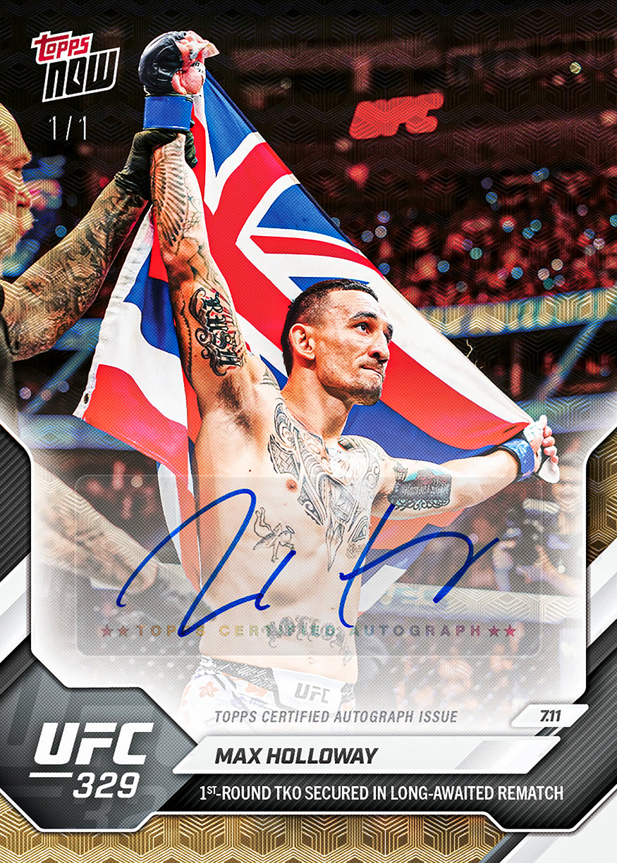 Max Holloway - 2026 UFC Topps NOW - Card 25 - PR: 2346 - Image 2