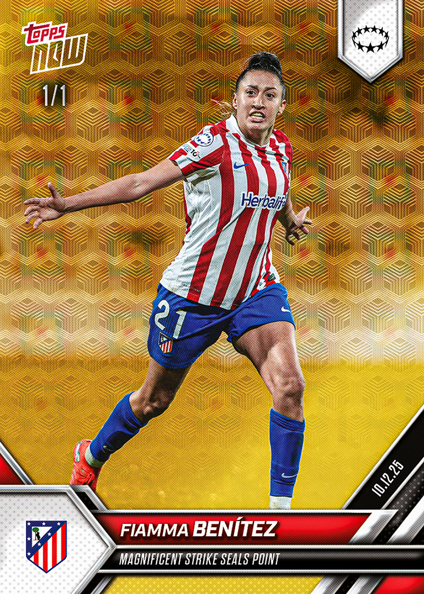 Fiamma Benítez - 2025-26 UWCL Topps NOW - Card 14 - PR: 96 - Image 2