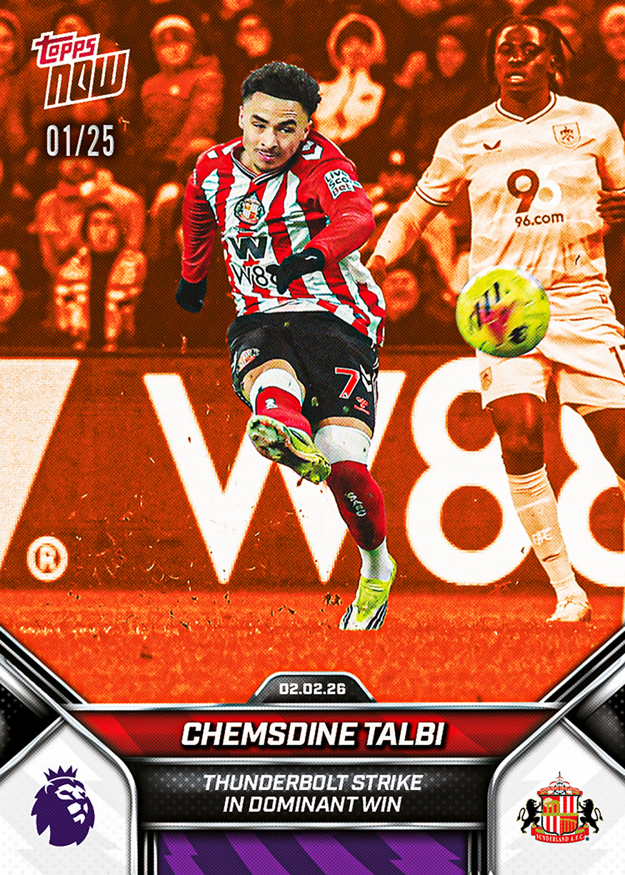 Chemsdine Talbi - 2025-26 Premier League Topps NOW - Card 127 - PR: 459 - Image 5