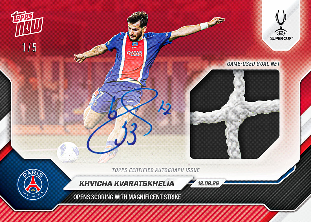 Khvicha Kvaratskhelia - 2026-27 UCL Topps NOW Card 3 - PR: 2832 - Image 3