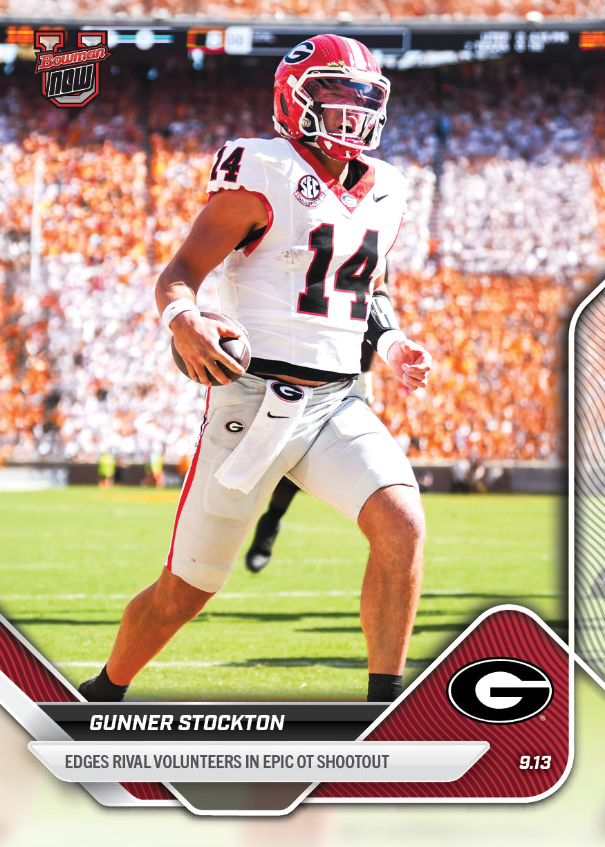 Gunner Stockton - 2025-26 Bowman U NOW Football - Card 12 - PR: 946