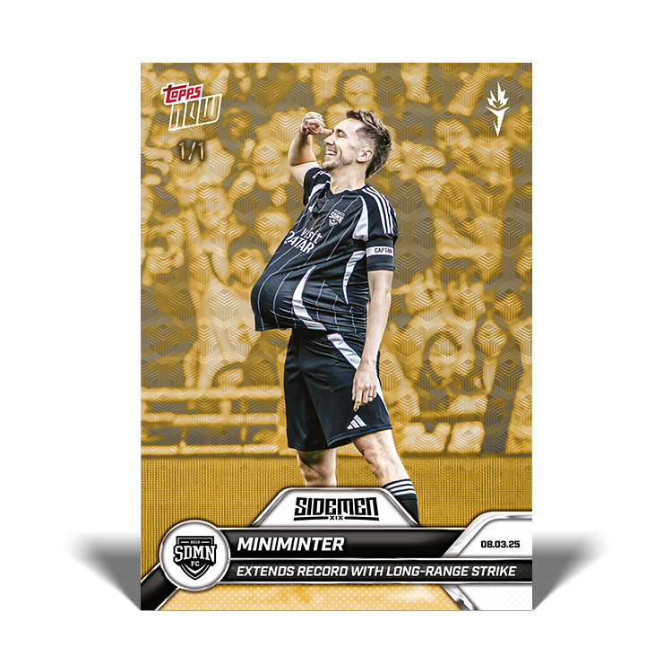Miniminter - 2025 Sidemen Charity Match Topps NOW Card 2 - LOOK FOR AUTO - PR: 392 - Image 6