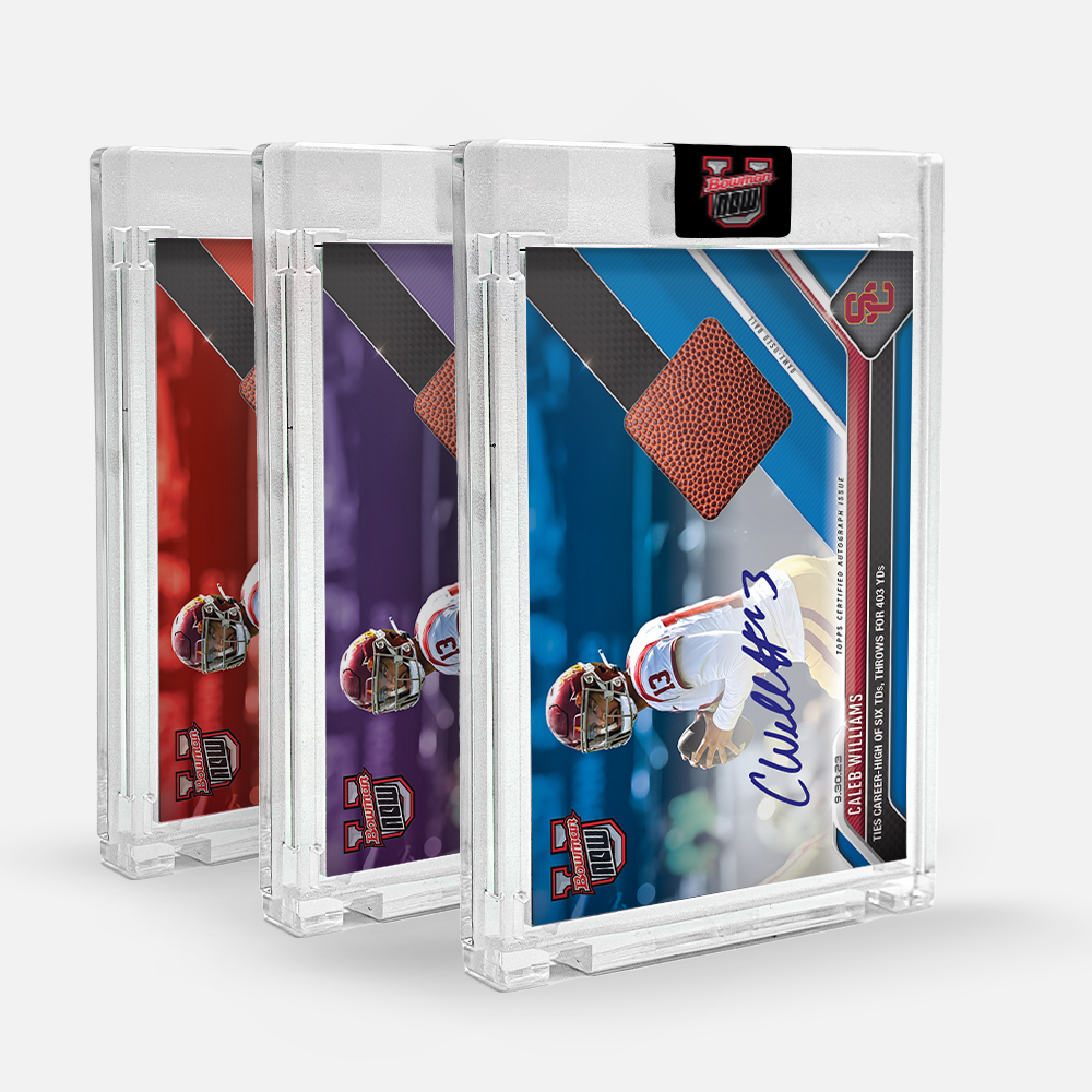 On-Card Auto-Relic # to 49 or Lower - Caleb Williams - 2023 Bowman U Now Card 10 - Image 2