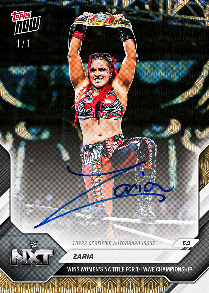 Alternative view of Zaria - 2026 WWE Topps NOW - Card 64 - PR: 763