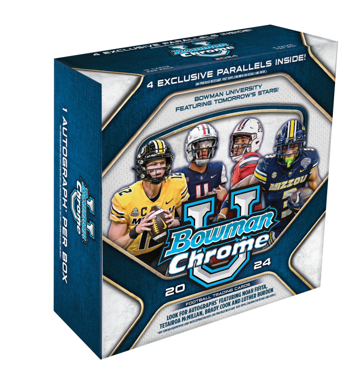 2024 Bowman University Chrome Football - Mega Box